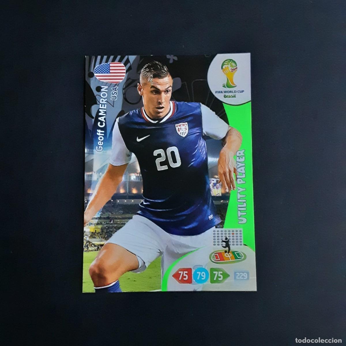 Cromos de F&uacute;tbol: CROMO CARD FUTBOL ADRENALYN FIFA WORLD CUP BRAZIL 2014 PANINI 318.CAMERON-UTILITY PLAYER-USA