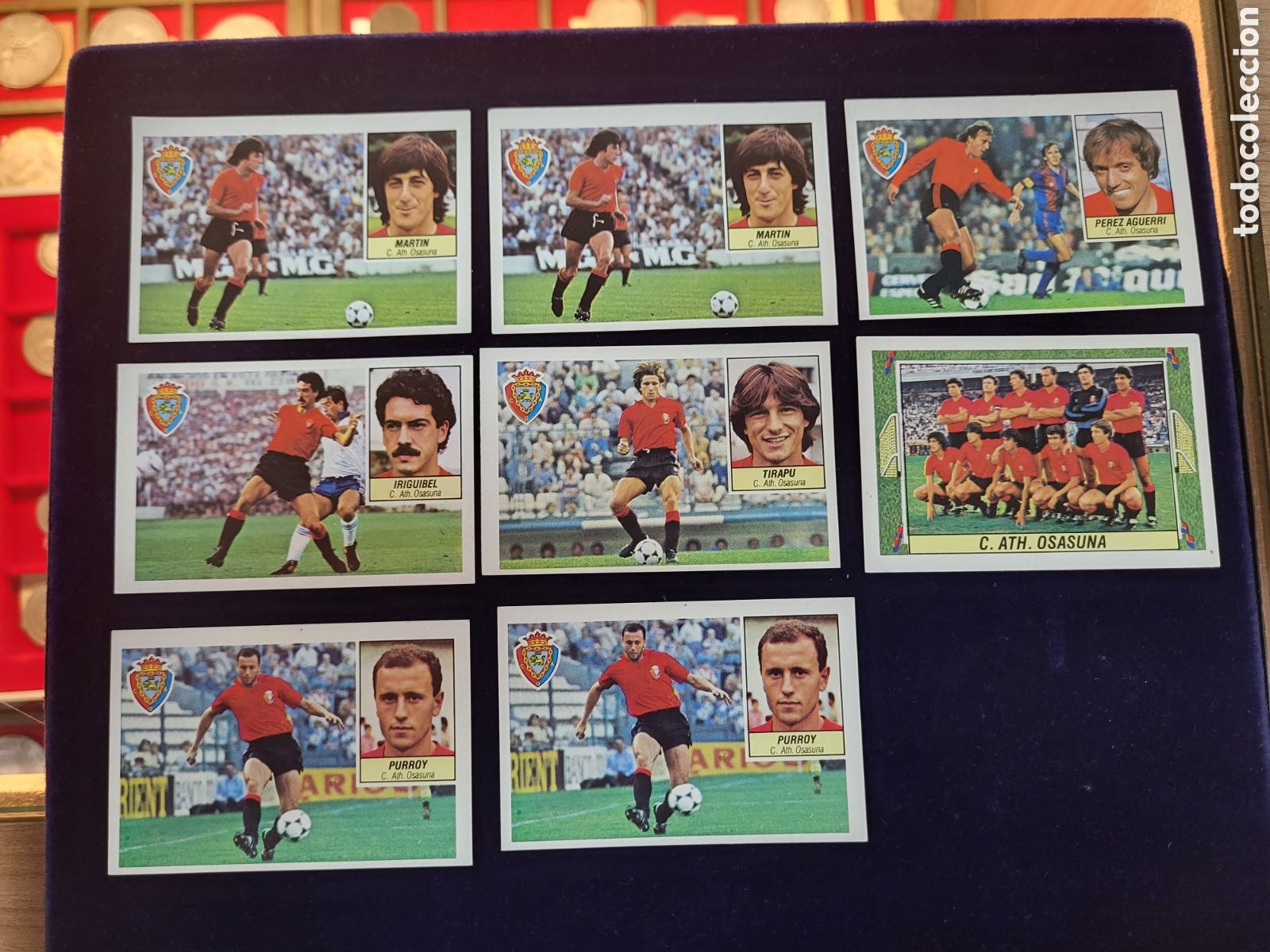 Football Stickers: LOTE 8 CROMOS F&Uacute;TBOL LIGA 1984/1985. C.ATH. OSASUNA