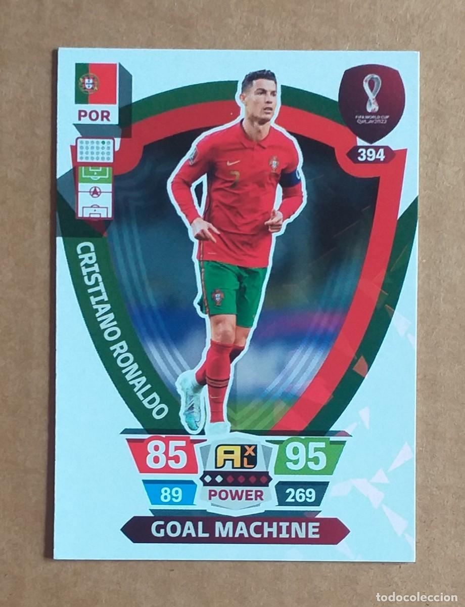 Cromos de F&uacute;tbol: CROMO n&ordm; 394 CRISTIANO RONALDO GOAL MACHINE FIFA WORLD CUP QATAR 2022 ADRENALYN XL. Nuevo.