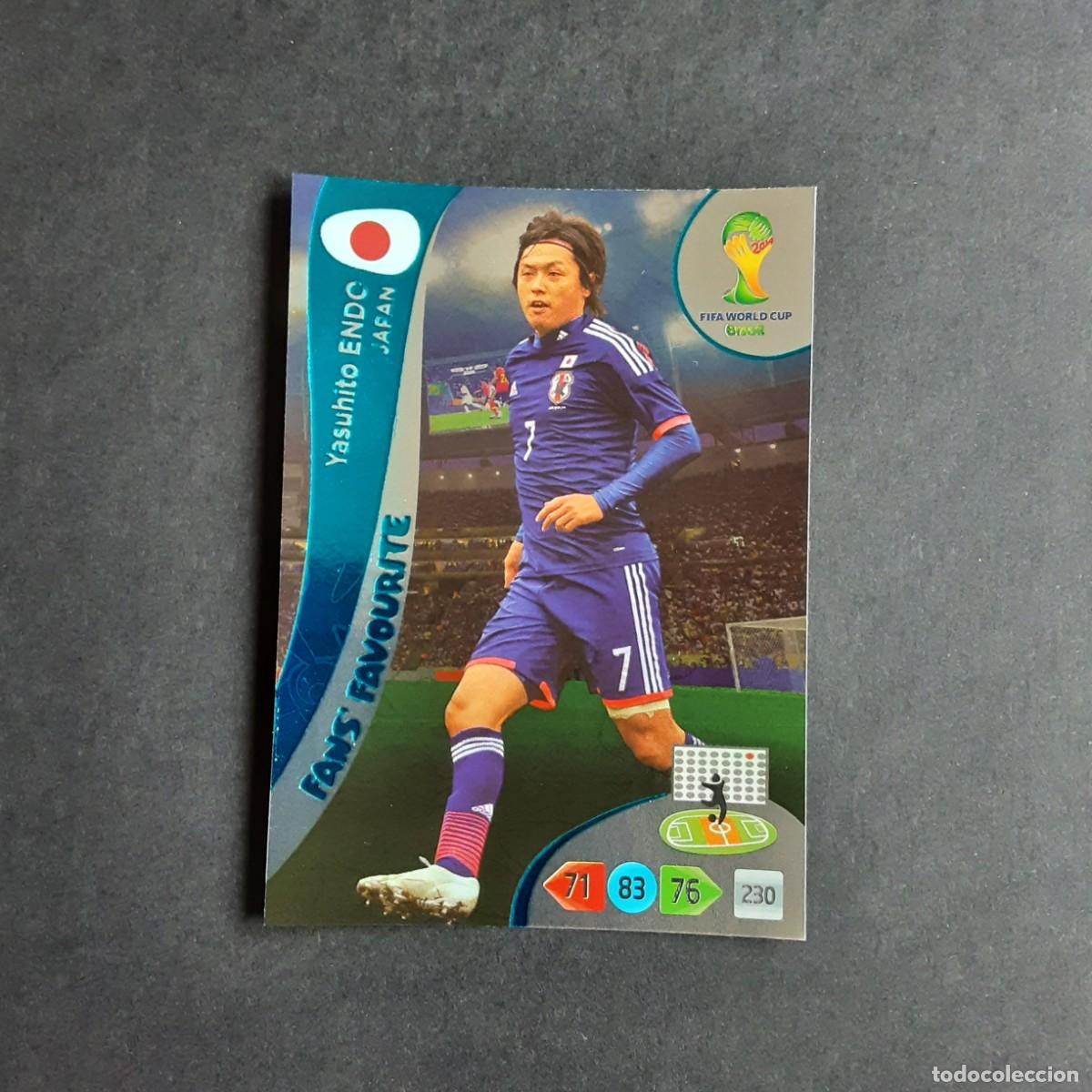 Cromos de f&uacute;tbol: CARD FUTBOL ADRENALYN FIFA WORLD CUP BRAZIL 2014 PANINI 343.ENDO-FANS FAVOURITE-JAPON