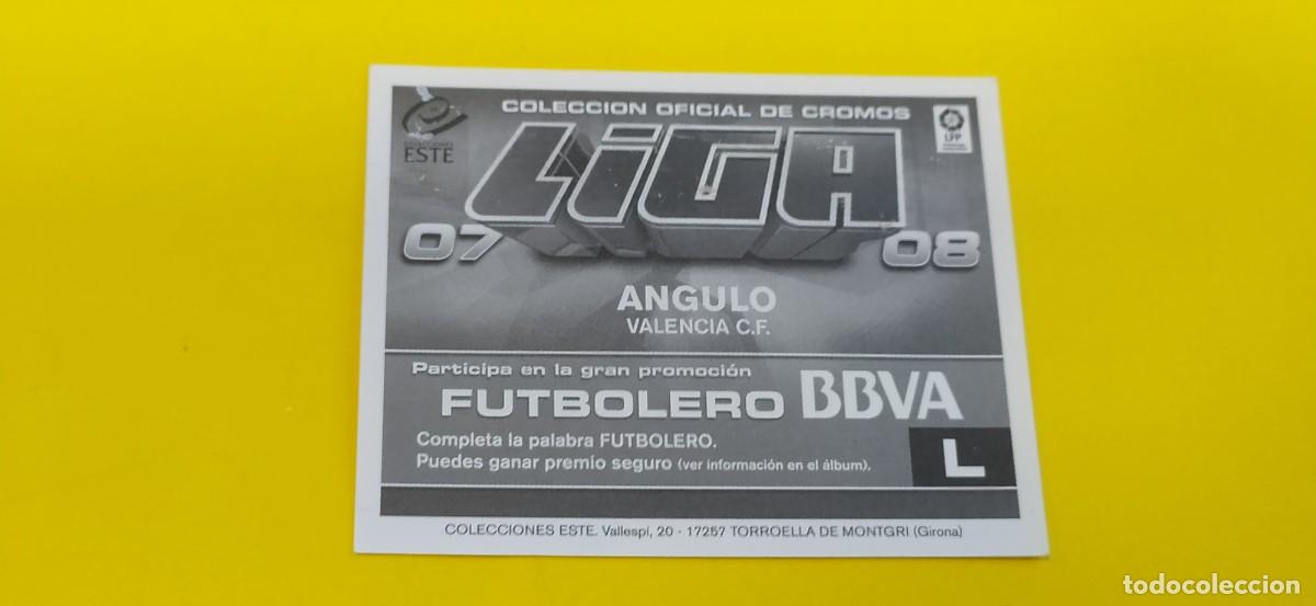 Cromos de f&uacute;tbol: ANGULO VALENCIA ESTE 07 08 2007 2008 - Foto 2