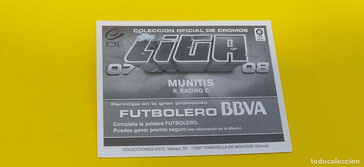 Cromos de f&uacute;tbol: MUNITIS RACING SANTANDER ESTE 07 08 2007 2008 - Foto 2
