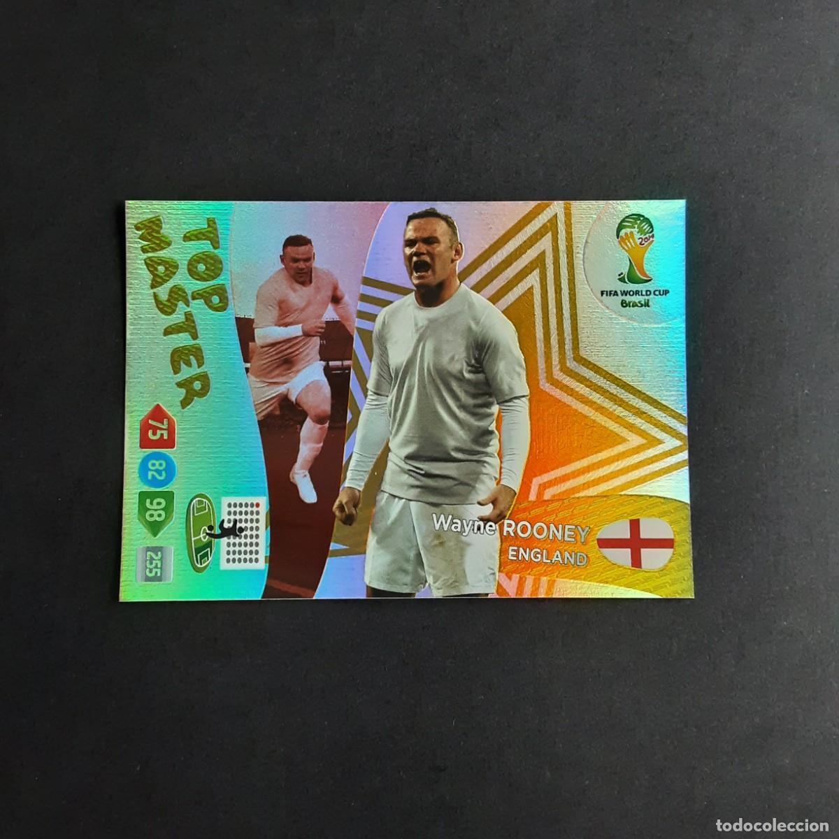 Cromos de f&uacute;tbol: CARD FUTBOL ADRENALYN FIFA WORLD CUP BRAZIL 2014 PANINI 409.ROONEY-TOP MASTER-INGLATERRA