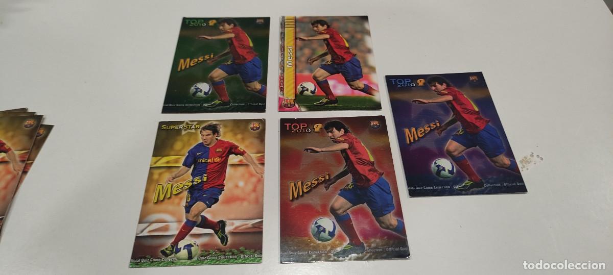 Cromos de F&uacute;tbol: LOTE 5 CROMOS MESSI LAS FICHAS DE LA LIGA 2010 595 18 27 595 595
