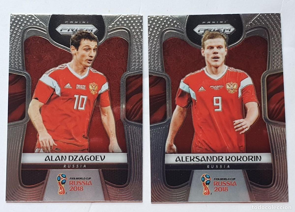 Football Stickers: 2 Cards DZAGOEV-KOKORIN (Russia) Panini PRIZM FIFA World Cup RUSSIA 2018