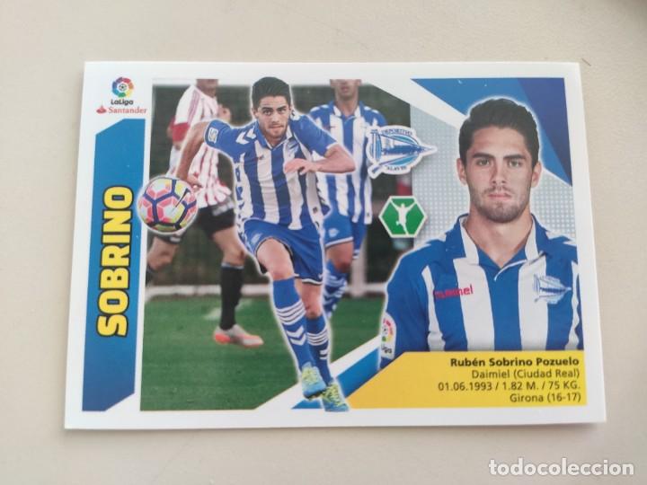 Cromos de F&uacute;tbol: 14 B Sobrino, Deportivo Alav&eacute;s, Ediciones Liga Este 2017 2018 17 18, 14B