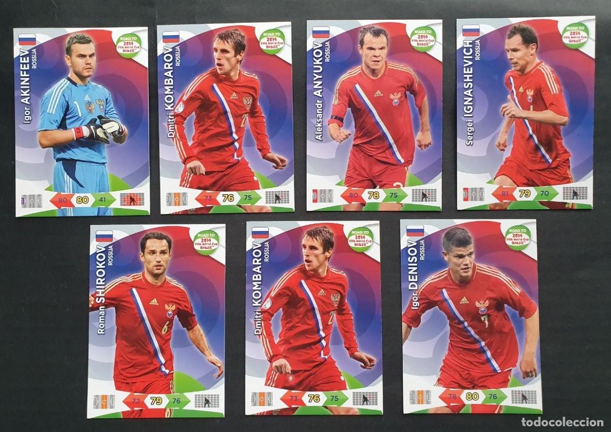 Cromos de F&uacute;tbol: 7 Cards de ROSSIJA - Panini ADRENALYN XL Road FIFA World Cup BRAZIL 2014