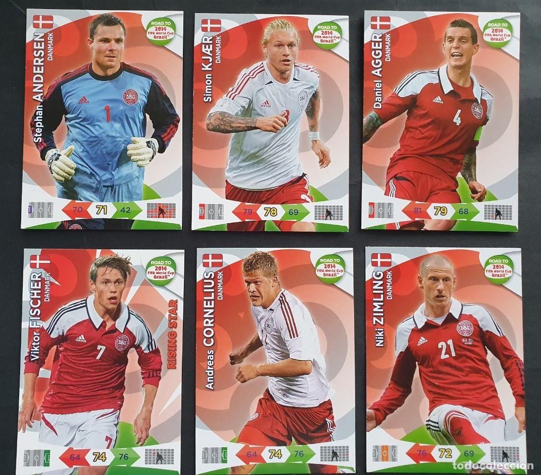 Cromos de F&uacute;tbol: 6 Cards de DANMARK - Panini ADRENALYN XL Road FIFA World Cup BRAZIL 2014