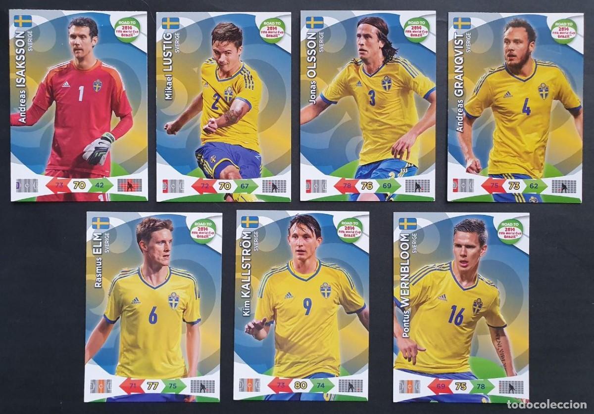 Cromos de F&uacute;tbol: 7 Cards de SVERIGE - Panini ADRENALYN XL Road FIFA World Cup BRAZIL 2014