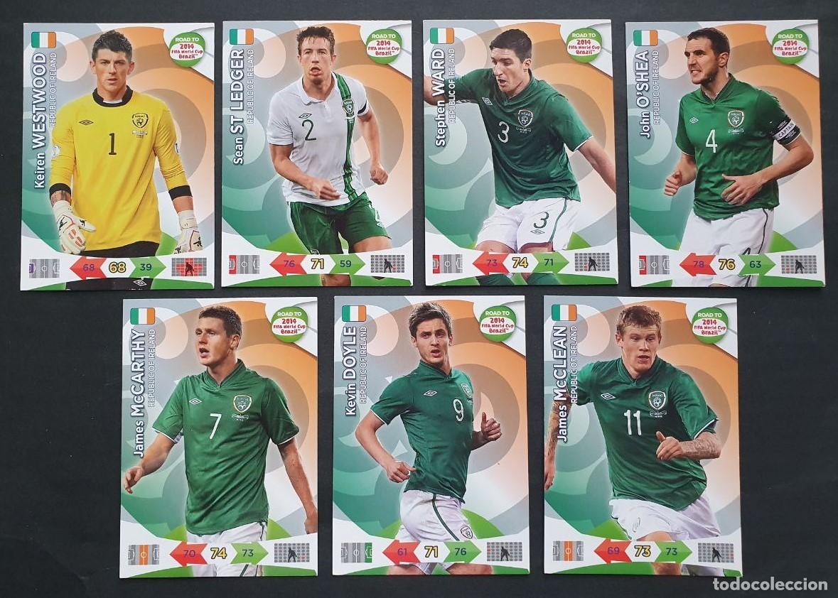 Cromos de F&uacute;tbol: 7 Cards de REPUBLIC OF IRELAND - Panini ADRENALYN XL Road FIFA World Cup BRAZIL 2014