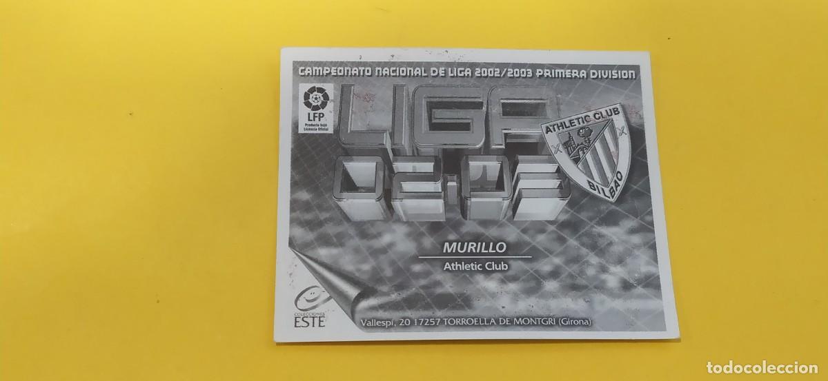 Cromos de f&uacute;tbol: MURILLO ATHLETIC BILBAO ESTE 02 03 2002 2003 - Foto 2
