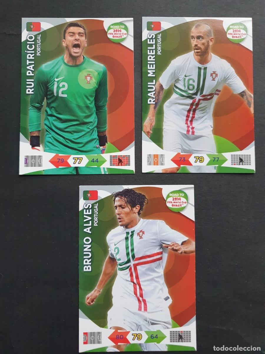 Cromos de F&uacute;tbol: 3 Cards de PORTUGAL Panini ADRENALYN XL Road FIFA World Cup BRAZIL 2014