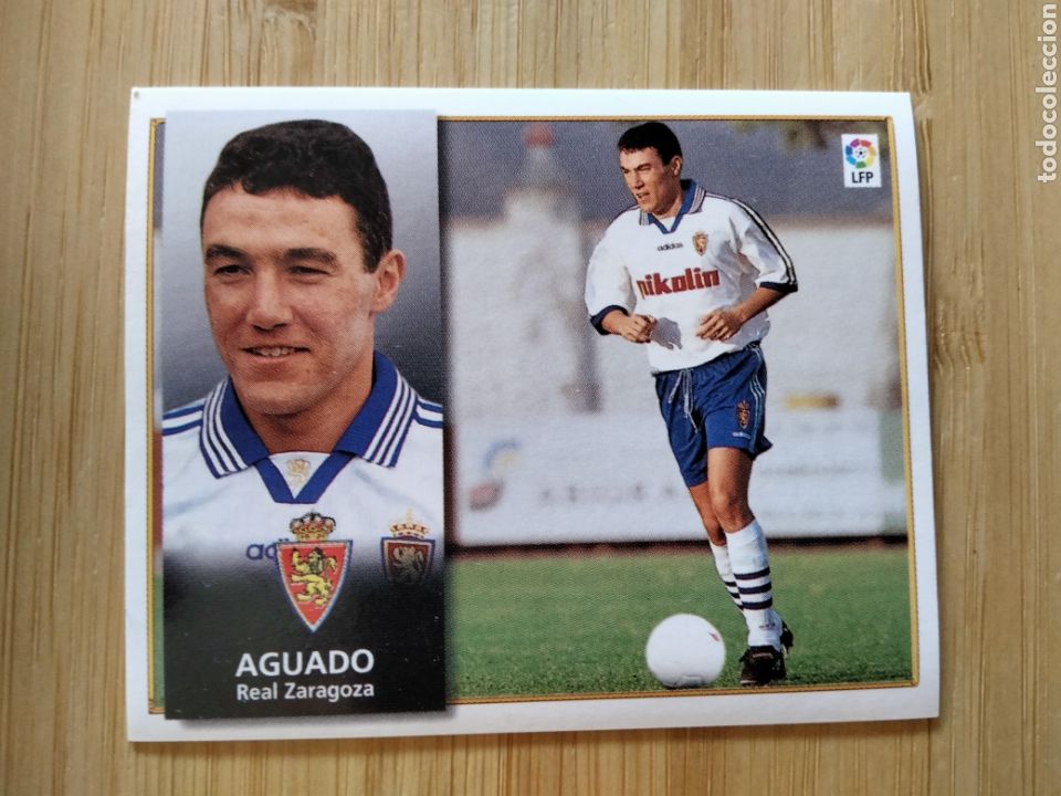 Cromos de Futebol: AGUADO REAL ZARAGOZA EDICIONES ESTE 98 99 1998 1999 SIN PEGAR CROMO FUTBOL UNIFICO ENVIOS