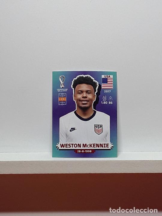 Figurine di Calcio: MUNDIAL 2022 WORLD CUP QATAR ALBUM PANINI LIGA N USA14 USA 14 ESTADOS UNIDOS WESTON MCKENNIE