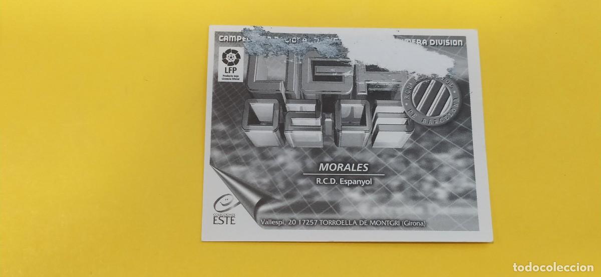 Cromos de f&uacute;tbol: MORALES ESPA&Ntilde;OL 02 03 2002 2003 - Foto 2