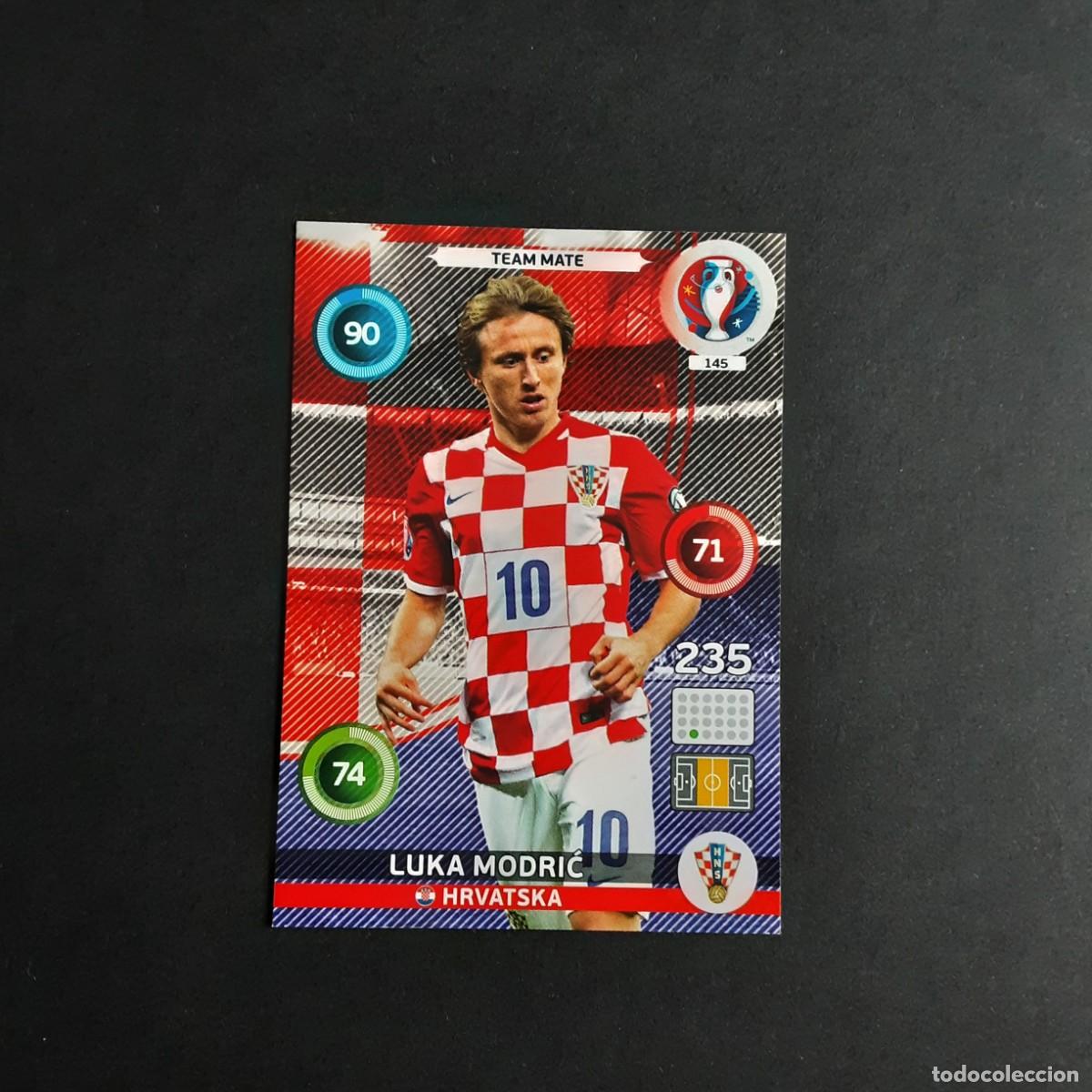 Cromos de F&uacute;tbol: CARD FUTBOL ADRENALYN UEFA 2016 FRANCIA PANINI 145.MODRIC-TEAM MATE-CROACIA