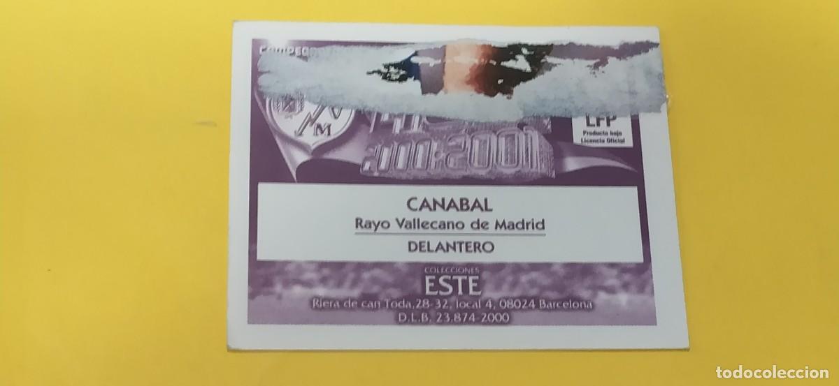 Cromos de f&uacute;tbol: CANABAL RAYO VALLECANO ESTE 00 01 2000 2001 - Foto 2