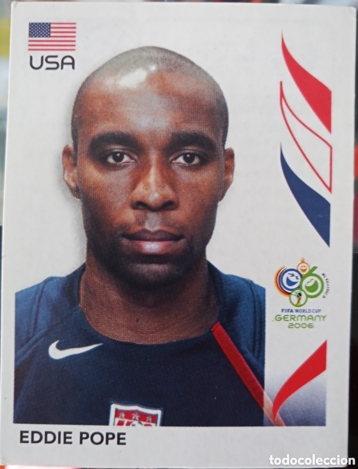 Cartes &agrave; collectionner de Football: CROMO EDDIE POPE. USA. MUNDIAL 2006
