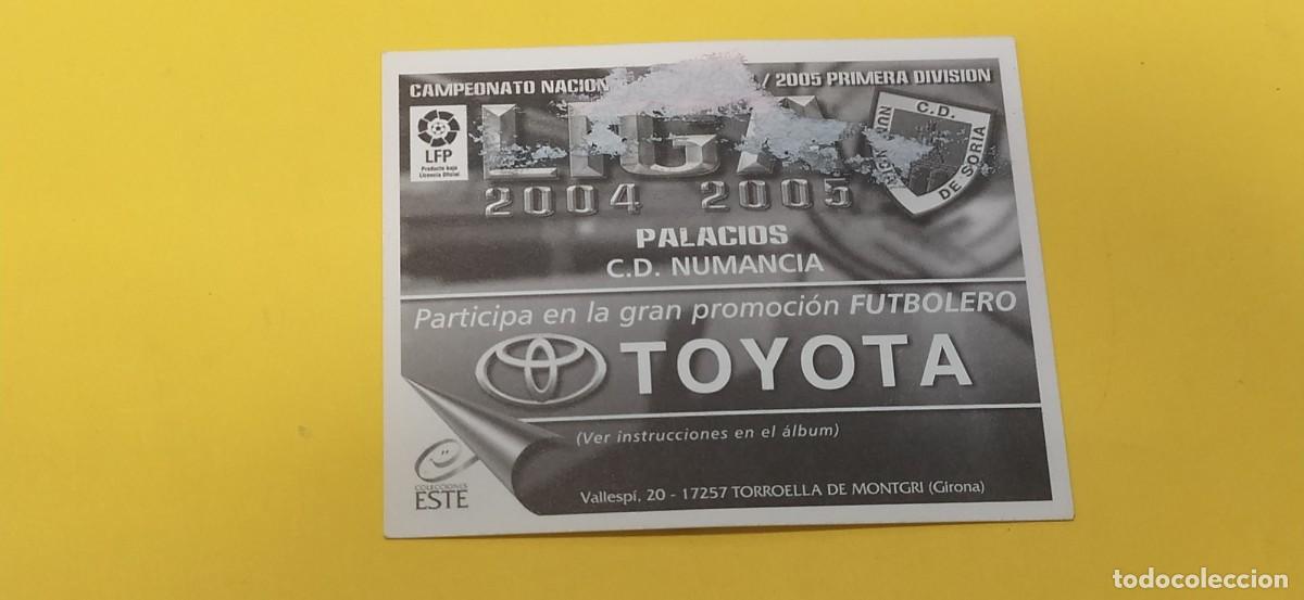 Cromos de f&uacute;tbol: PALACIOS NUMANCIA ESTE 04 05 2004 2005 - Foto 2