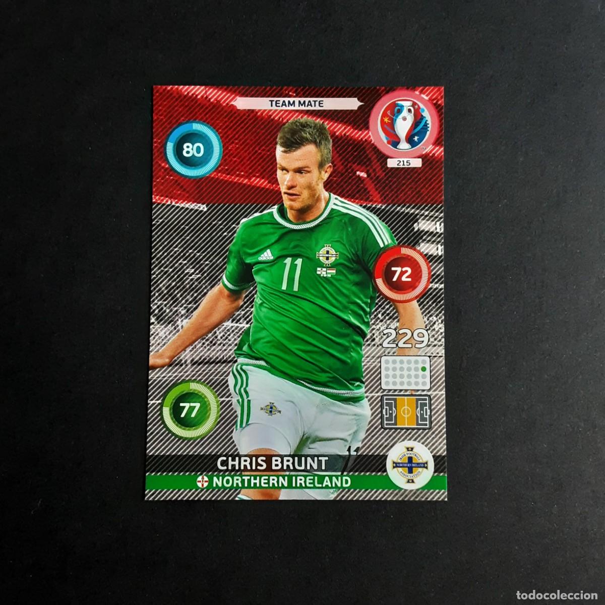 Football Stickers: CARD FUTBOL ADRENALYN UEFA 2016 FRANCIA PANINI 215.BRUNT-TEAM MATE-IRLANDA DEL NORTE