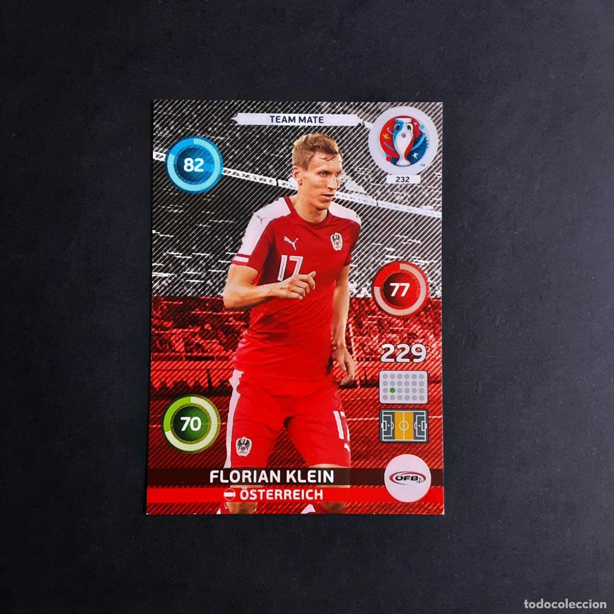 Football Stickers: CARD FUTBOL ADRENALYN UEFA 2016 FRANCIA PANINI 232.KLEIN-TEAM MATE-AUSTRIA