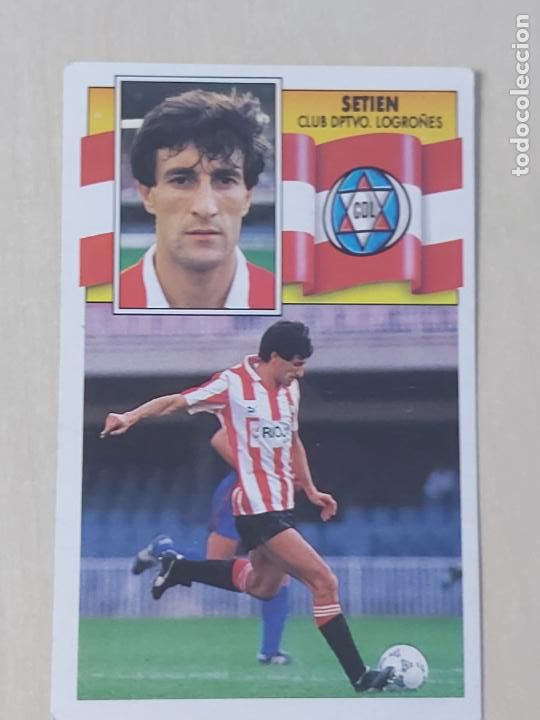 Cromos de f&uacute;tbol: EDICIONES ESTE 1990 91 - SETIEN - 90 91 - CROMO SIN PEGAR - LOGRO&Ntilde;ES - Foto 1