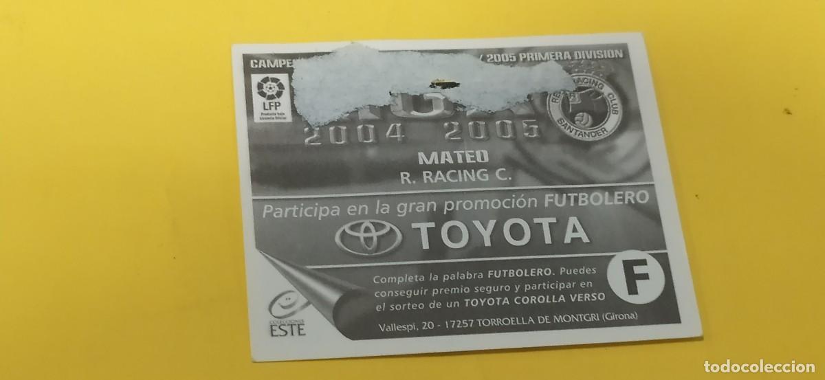 Cromos de f&uacute;tbol: MATEO RACING SANTANDER ESTE 04 05 2004 2005 - Foto 2