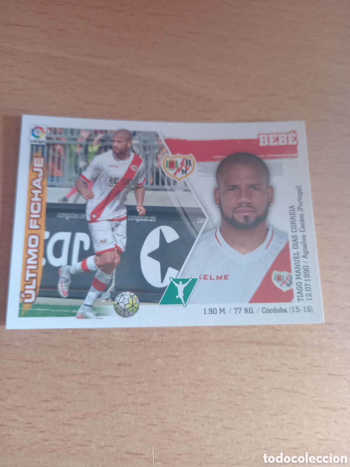Figurine di Calcio: Beb&eacute; Rayo Vallecano fichaje 15 liga 2015 2016 15 16 ediciones este