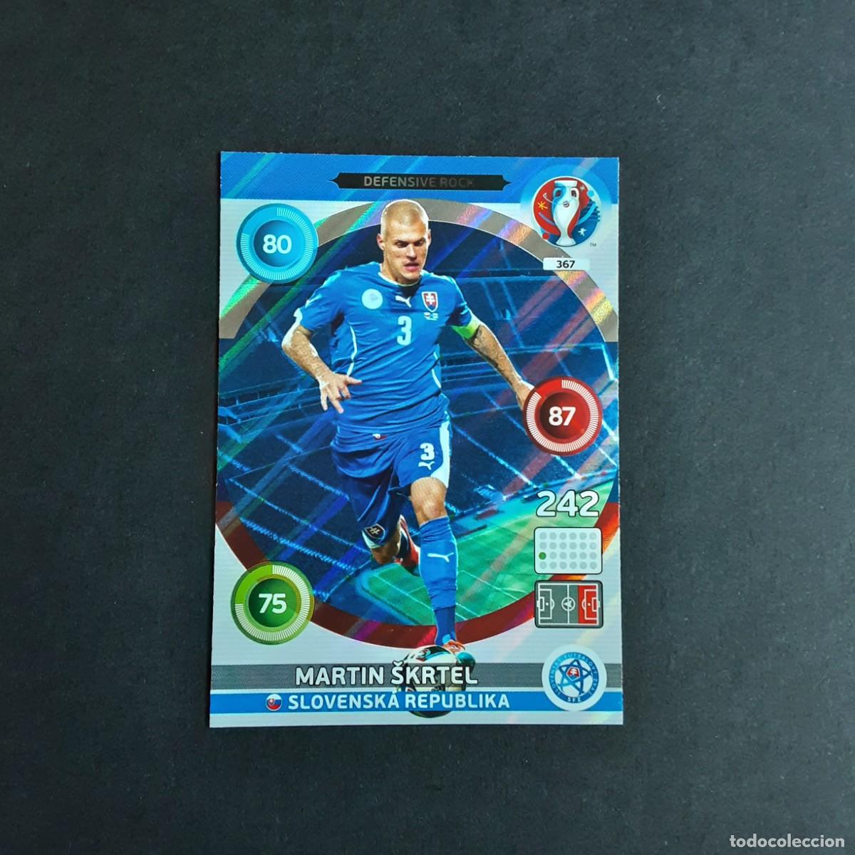 Cromos de f&uacute;tbol: CARD FUTBOL ADRENALYN UEFA 2016 FRANCIA PANINI 367.SKRTEL-DEFENSIVE ROCK-ESLOVAQUIA