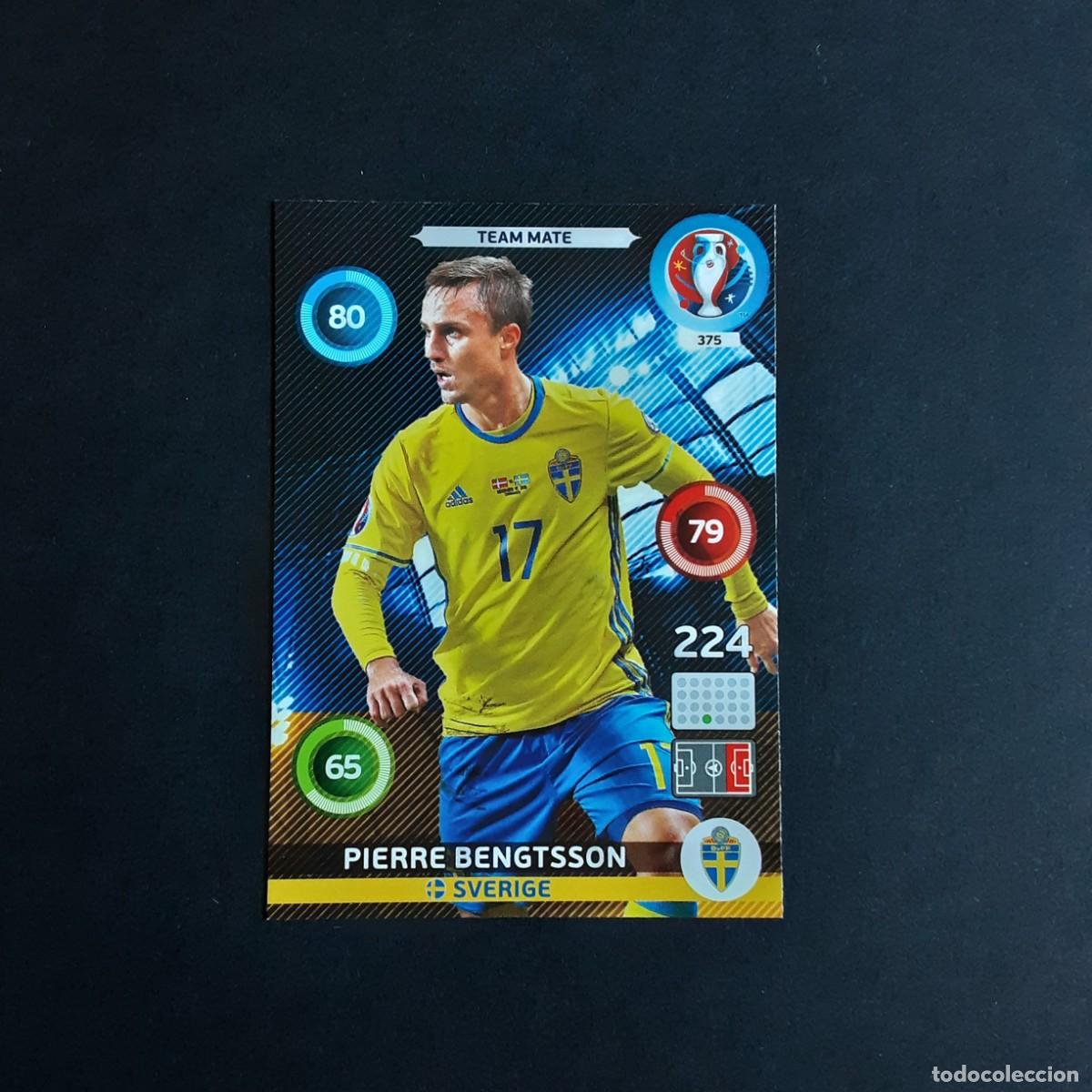 Cromos de f&uacute;tbol: CARD FUTBOL ADRENALYN UEFA 2016 FRANCIA PANINI 375.BENGTSSON-TEAM MATE-SUECIA