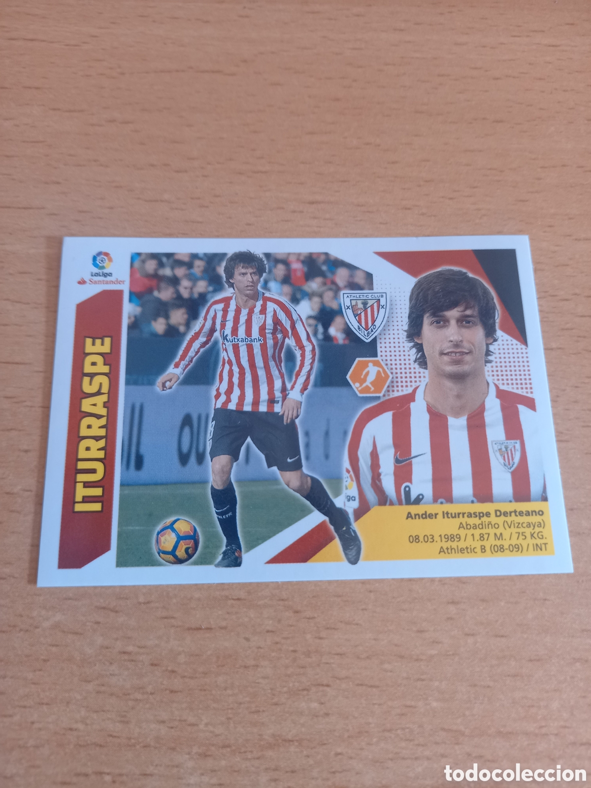 Fu&szlig;ball-Sticker: Iturraspe Athletic de Bilbao liga 2017 2018 17 18 ediciones este