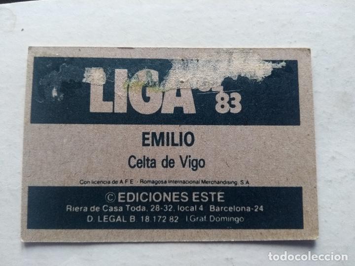 Cromos de f&uacute;tbol: ESTE 82-83 1982 1983 emilio celta DESPEGADO - Foto 2