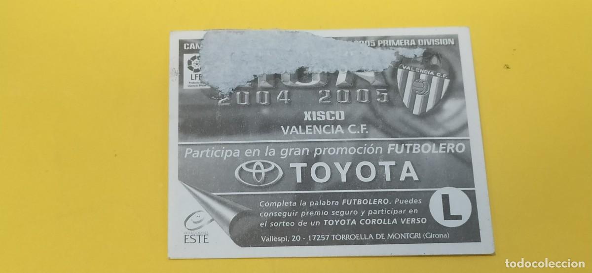 Cromos de f&uacute;tbol: XISCO VALENCIA ESTE 04 05 2004 2005 - Foto 2