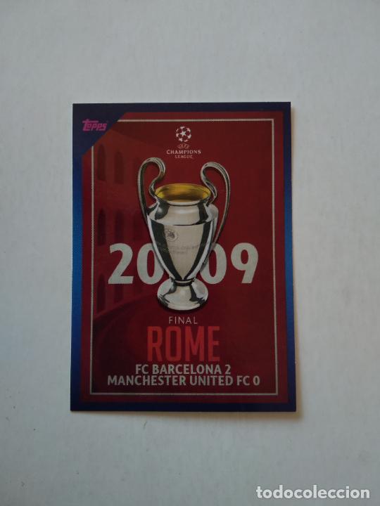 Cromos de F&uacute;tbol: 21 ROMA FINAL 2009 CROMO STICKER FUTBOL UEFA CHAMPIONS LEAGUE 2021-2022 21-22 TOPPS