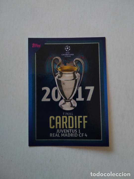 Cromos de F&uacute;tbol: 29 CARDIFF FINAL 2017 CROMO STICKER FUTBOL UEFA CHAMPIONS LEAGUE 2021-2022 21-22 TOPPS