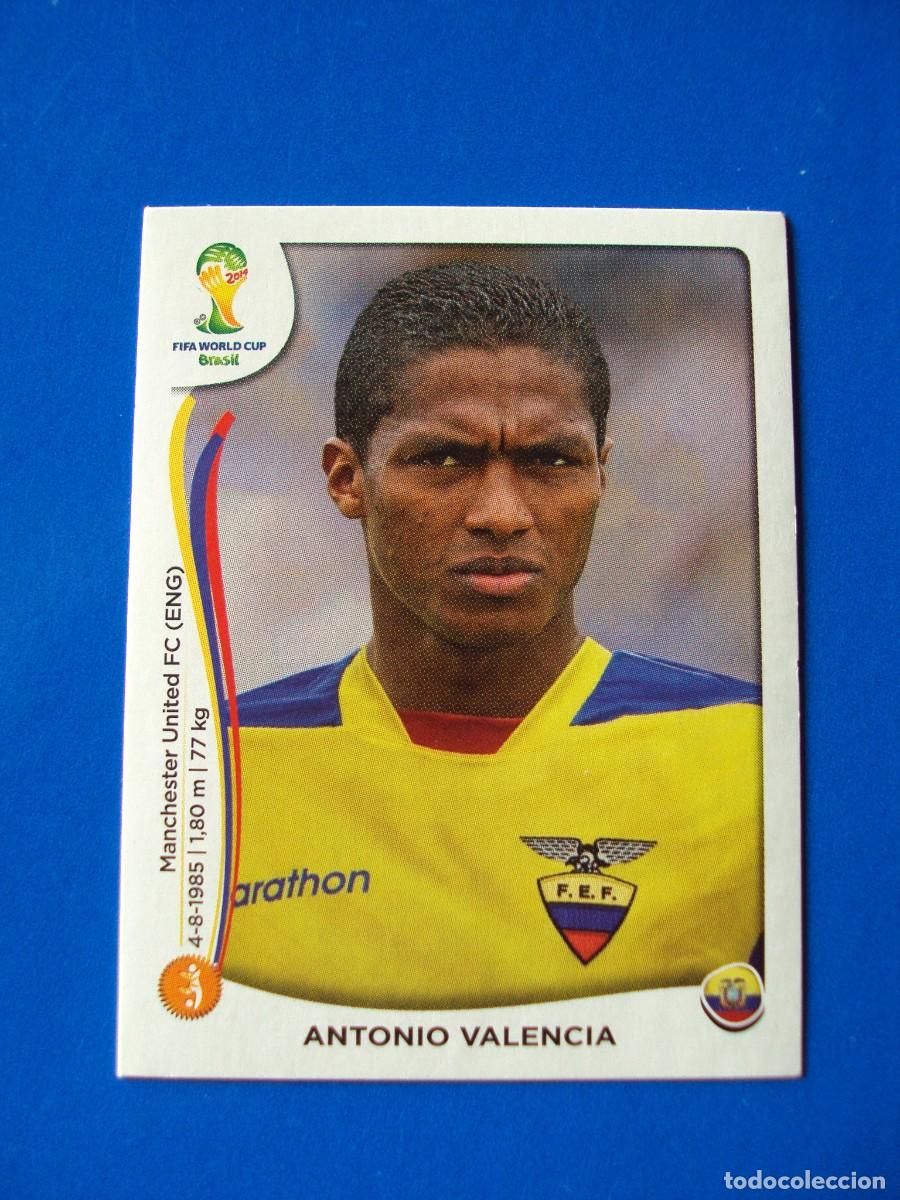 Cromos de f&uacute;tbol: 369 ANTONIO VALENCIA ECUADOR MUNDIAL FUTBOL BRASIL 2014 FIFA WORLD CUP PANINI CROMO NUEVO