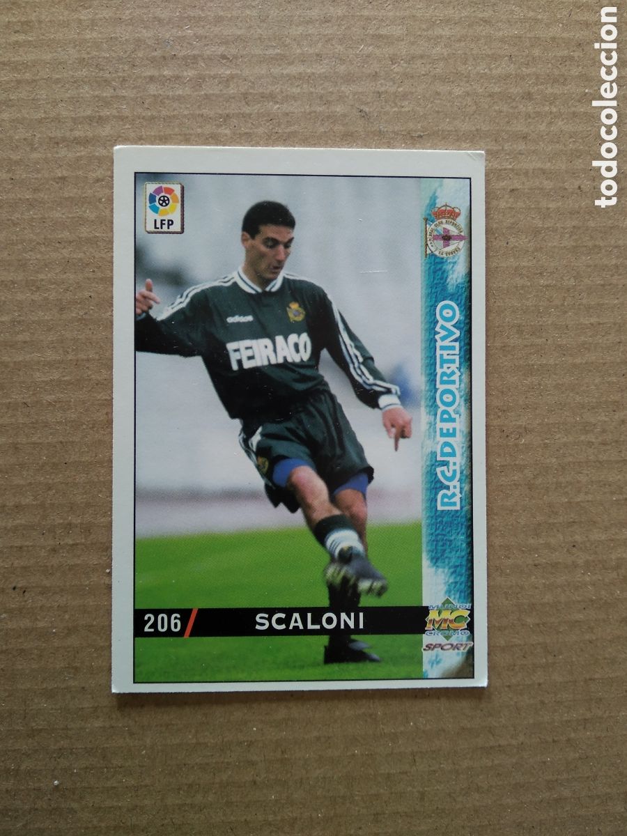 Nº 206 Scaloni (Deportivo de la Coruña) - Cromo Fútbol Fichas Liga 1998-1999 Mundicromo 98-99