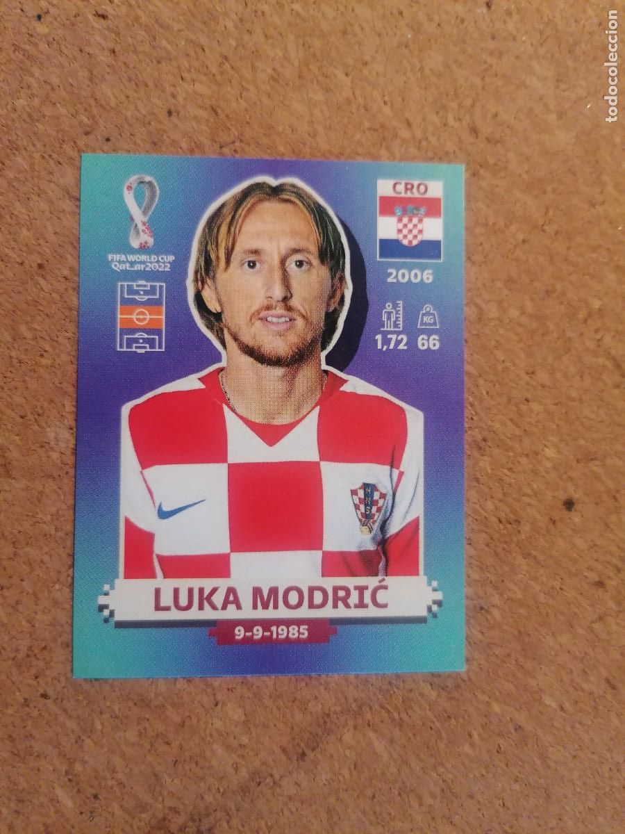 Figurine di Calcio: QATAR 2022 WORLD CUP STICKER LUKA MODRIC CROACIA NUEVO SIN PEGAR