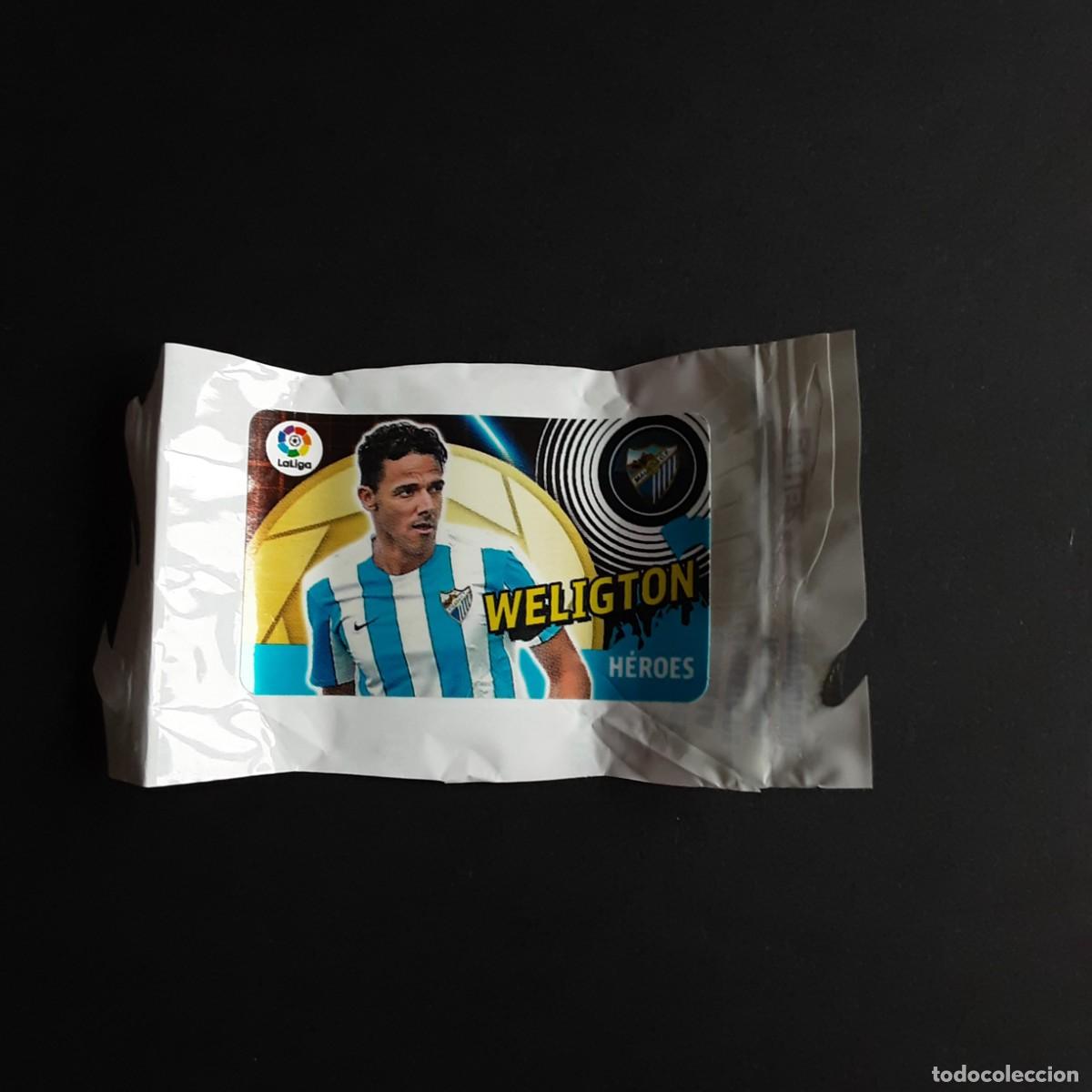 Figurine di Calcio: CROMO CHICLE LIGA 2016-2017 PANINI EDICIONES ESTE - LIGA 16-17-WELIGTON-MALAGA
