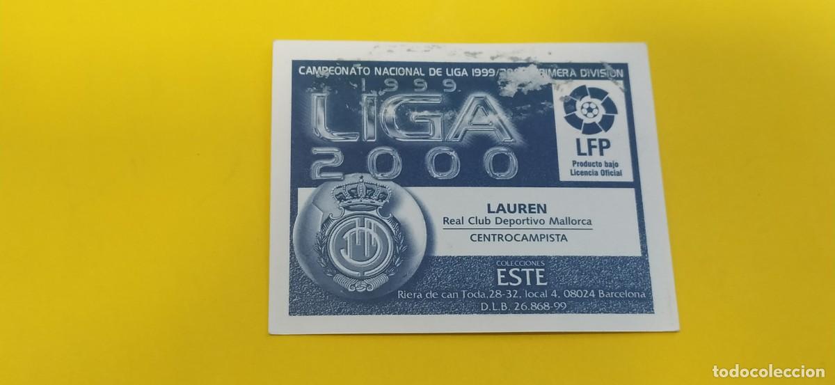 Cromos de f&uacute;tbol: LAUREN MALLORCA ESTE 99 00 1999 2000 - Foto 2