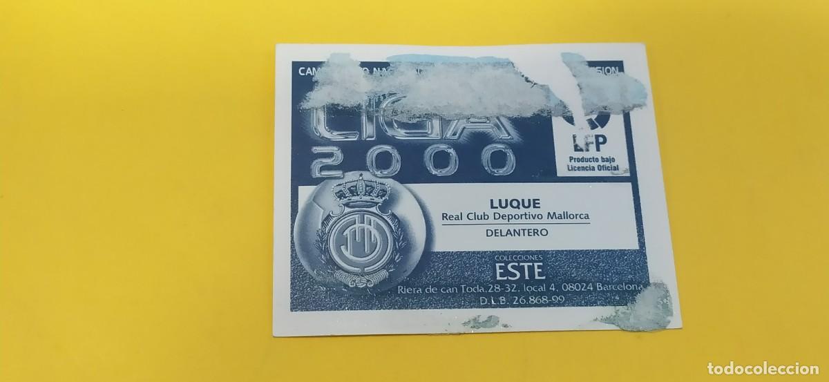Cromos de f&uacute;tbol: LUQUE MALLORCA ESTE 99 00 1999 2000 - Foto 2
