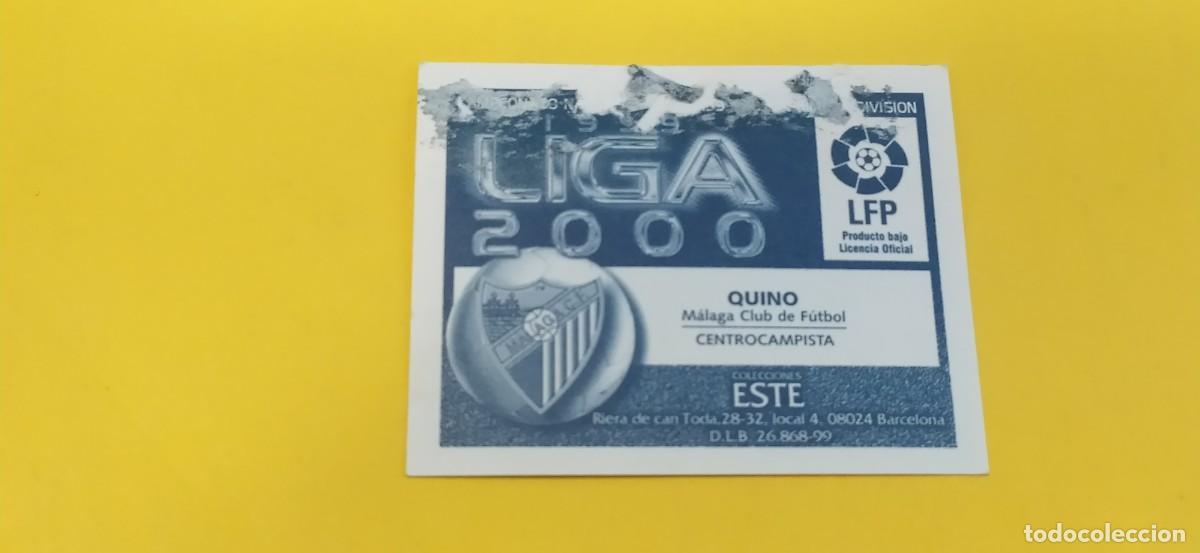 Cromos de f&uacute;tbol: QUINO MALAGA ESTE 99 00 1999 2000 - Foto 2