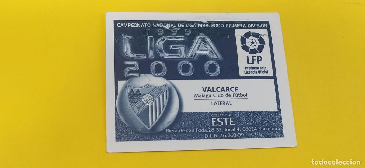 Cromos de f&uacute;tbol: VALCARCE MALAGA ESTE 99 00 1999 2000 - Foto 2