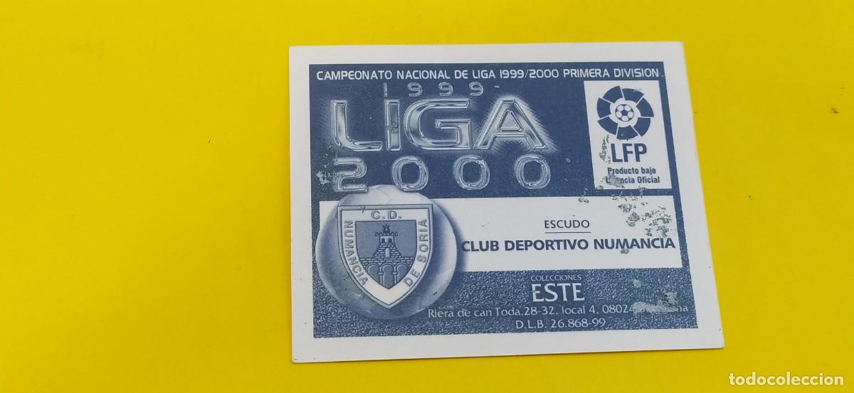 Cromos de f&uacute;tbol: ESCUDO NUMANCIA ESTE 99 00 1999 2000 - Foto 2