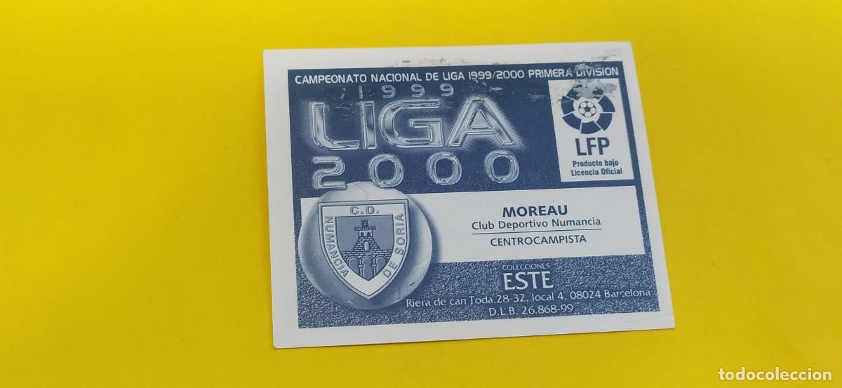 Cromos de f&uacute;tbol: MOREAU NUMANCIA ESTE 99 00 1999 2000 - Foto 2