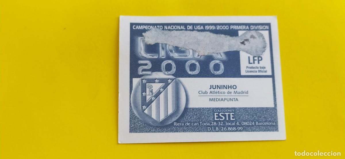 Cromos de f&uacute;tbol: JUNINHO ATLETICO MADRID ESTE 99 00 1999 2000 - Foto 2