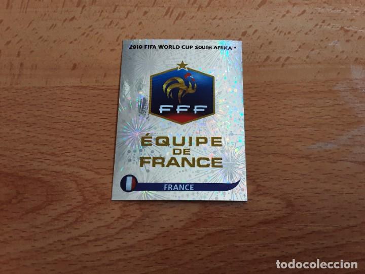 Cromos de F&uacute;tbol: CROMO FUTBOL MUNDIAL 2010 PANINI 88.ESCUDO-FRANCIA-NUNCA PEGADO