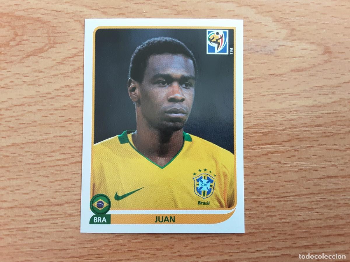 Cromos de F&uacute;tbol: CROMO FUTBOL MUNDIAL 2010 PANINI 490.JUAN-BRASIL-NUNCA PEGADO
