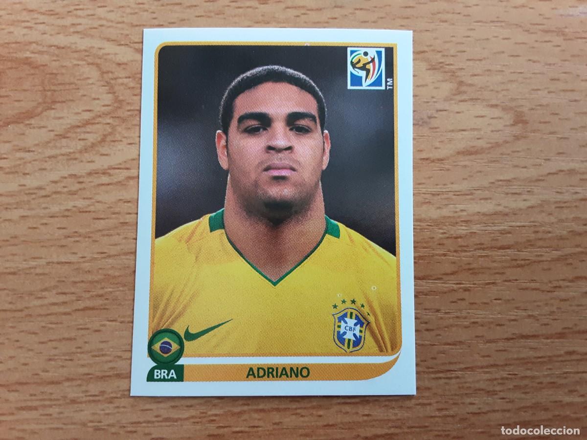 Cromos de F&uacute;tbol: CROMO FUTBOL MUNDIAL 2010 PANINI 504.ADRIANO-BRASIL-NUNCA PEGADO