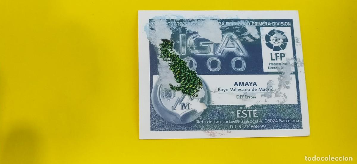 Cromos de f&uacute;tbol: AMAYA RAYO VALLECANO ESTE 99 00 1999 2000 - Foto 2